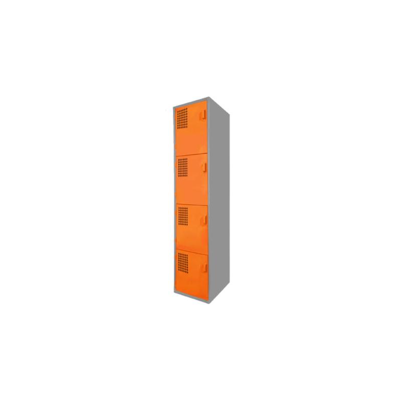 Locker Color Naranja - 4 Puertas