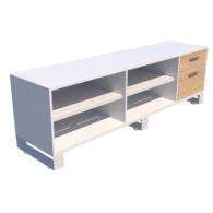 Credenza de Melamina Axio con Cajonera y Gaveta Versa