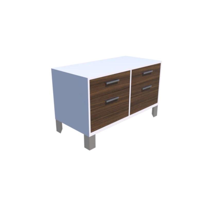 Credenza Baja Altea con 2 Cajoneras Versa